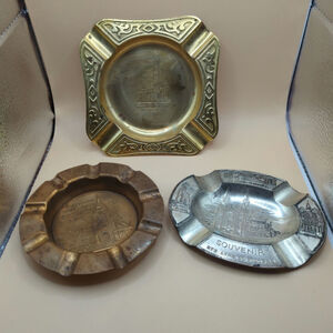 VGT Souvenir Black Forest Basilica  Metal Ashtray's